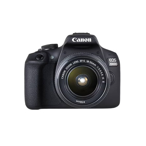Canon EOS 2000D Camera + EF-S 18-55mm IS II Lens